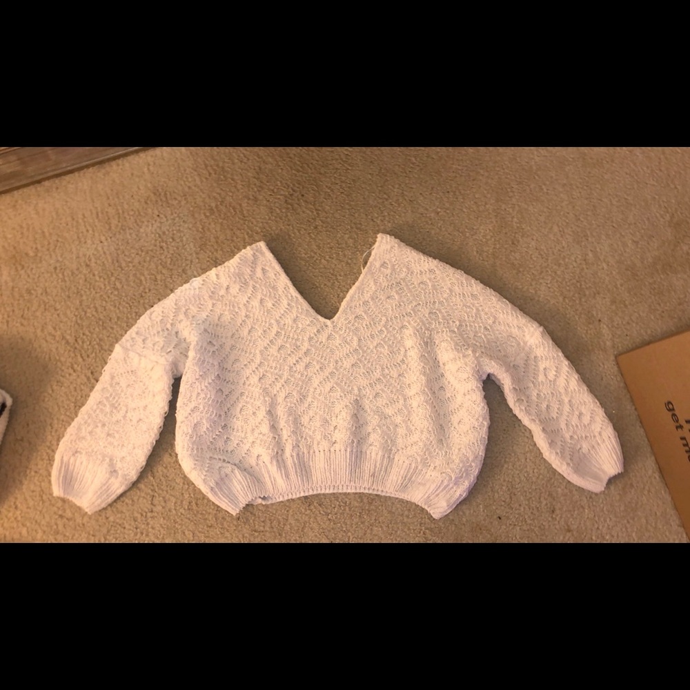 Molly green Off the shoulder knit sweater